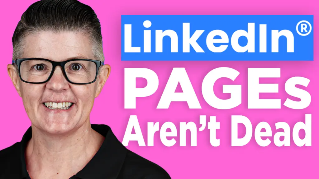 LinkedIn Pages Arent Dead Banner Michelle J Raymond LinkedIn expert