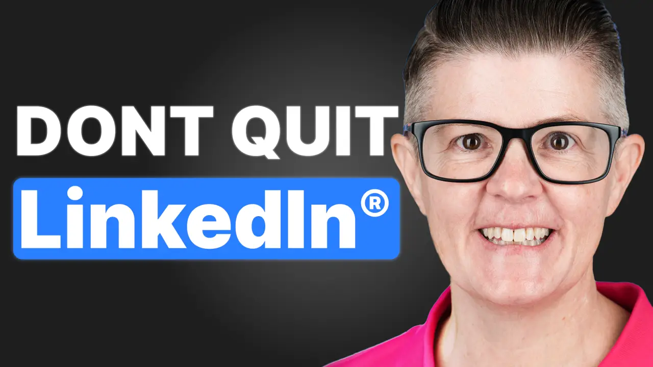 DON'T QUIT LINKEDIN MICHELLE J RAYMOND LINKEDIN EXPERT