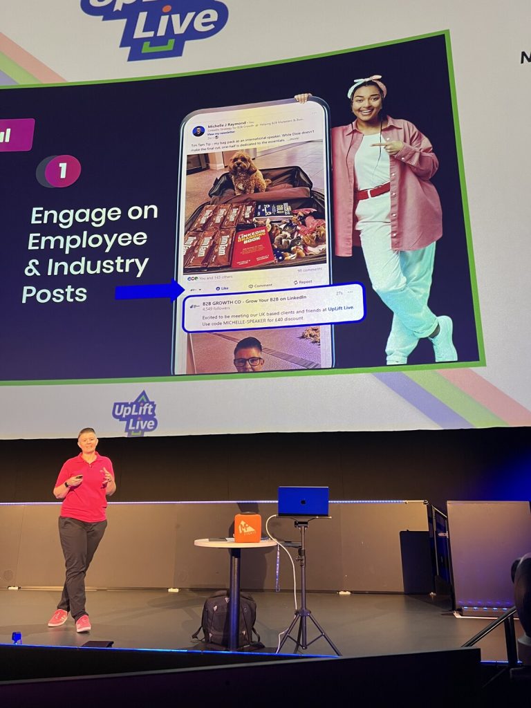 MICHELLE J RAYMOND LINKEDIN EXPERT PRESENTING AT UPLIFT LIVE UK