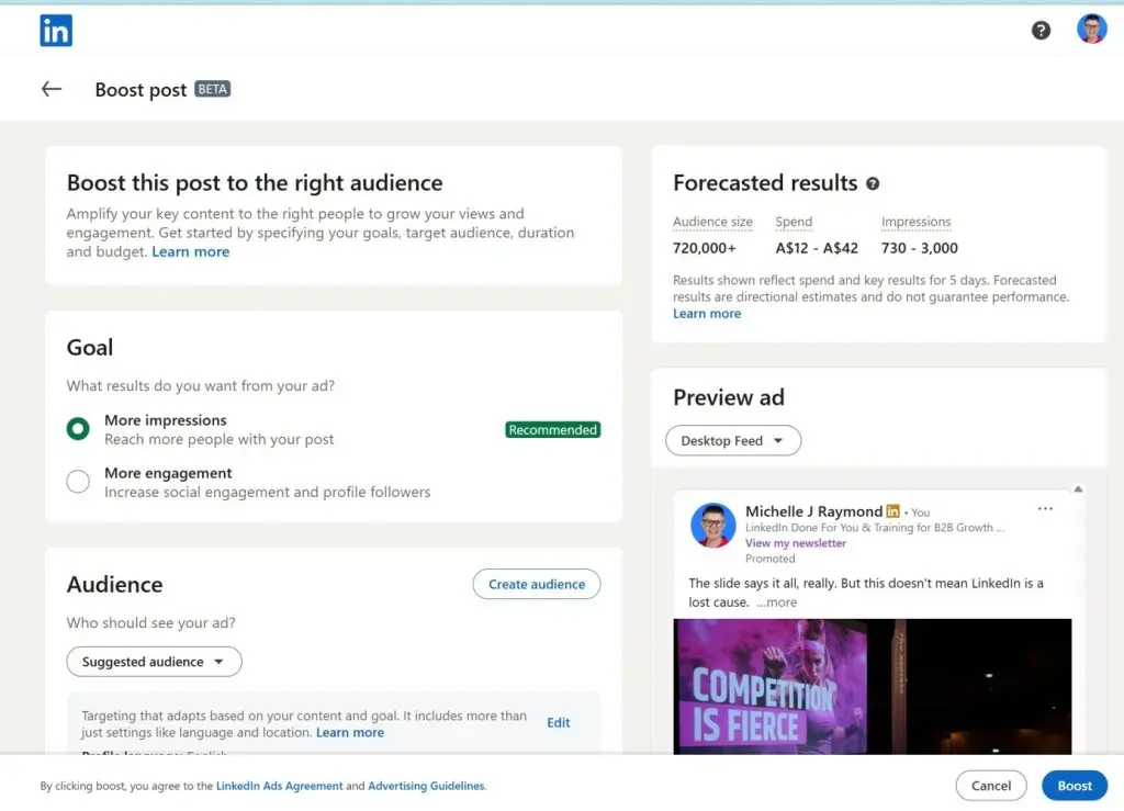 LINKEDIN BOOST POSTS IMAGE