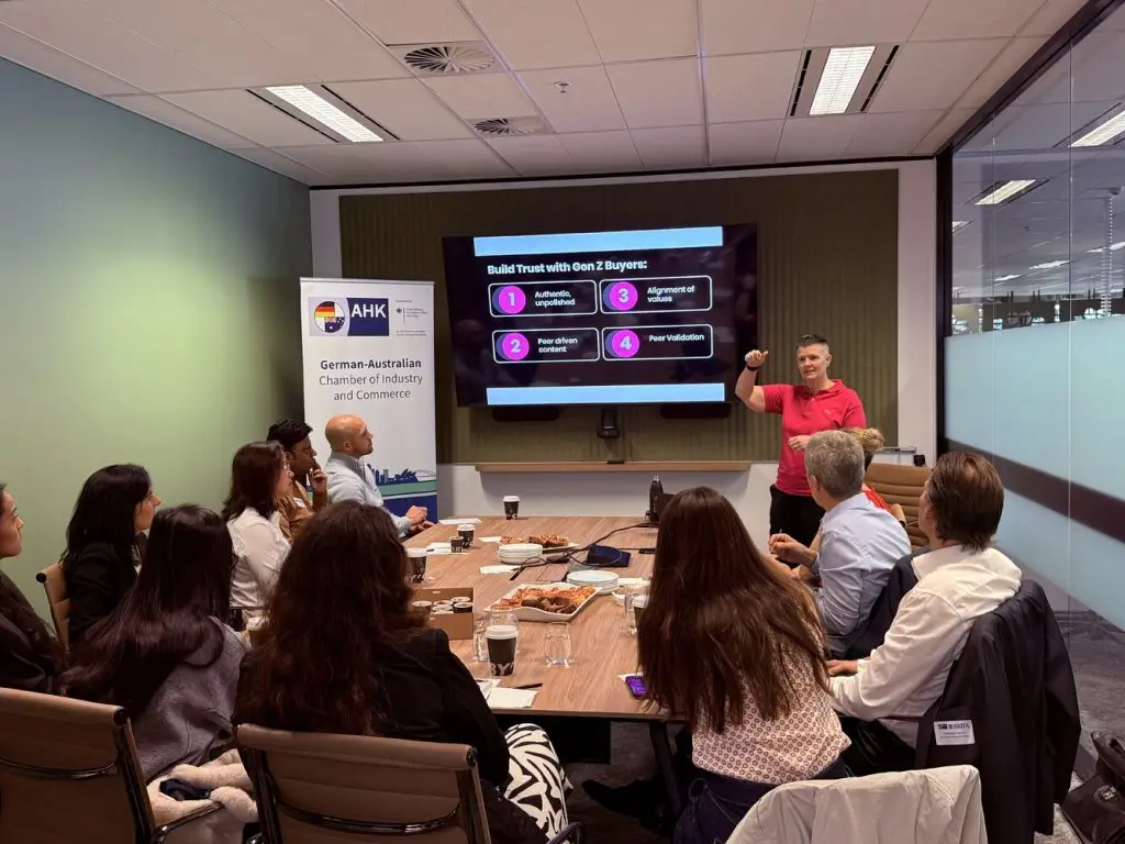 MICHELLE J RAYMOND LINKEDIN EXPERT PRESENTING AT THE GERMAN AUSTRALIAN BUSINESS CHAMBER OF INDUSTRY AND COMMERCE