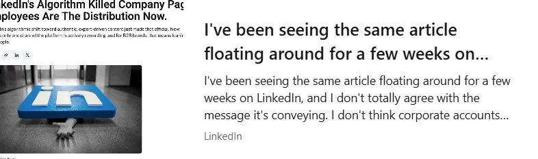 MOLLY HOPKINS POST RE LINKEDIN COMPANY PAGES
